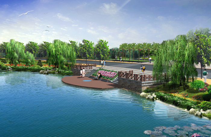 龙湖开发区景观设计